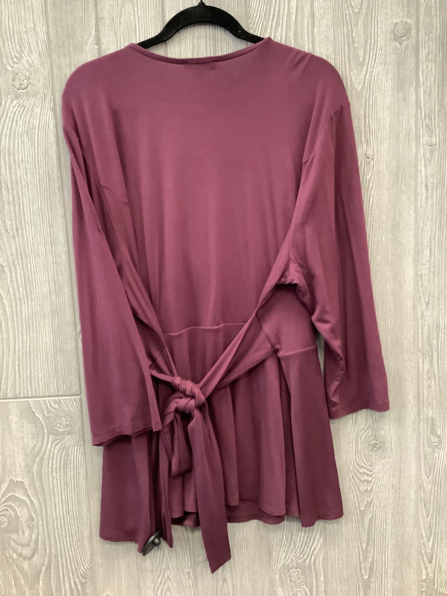 Top Long Sleeve By Lane Bryant In Purple, Size: 3x