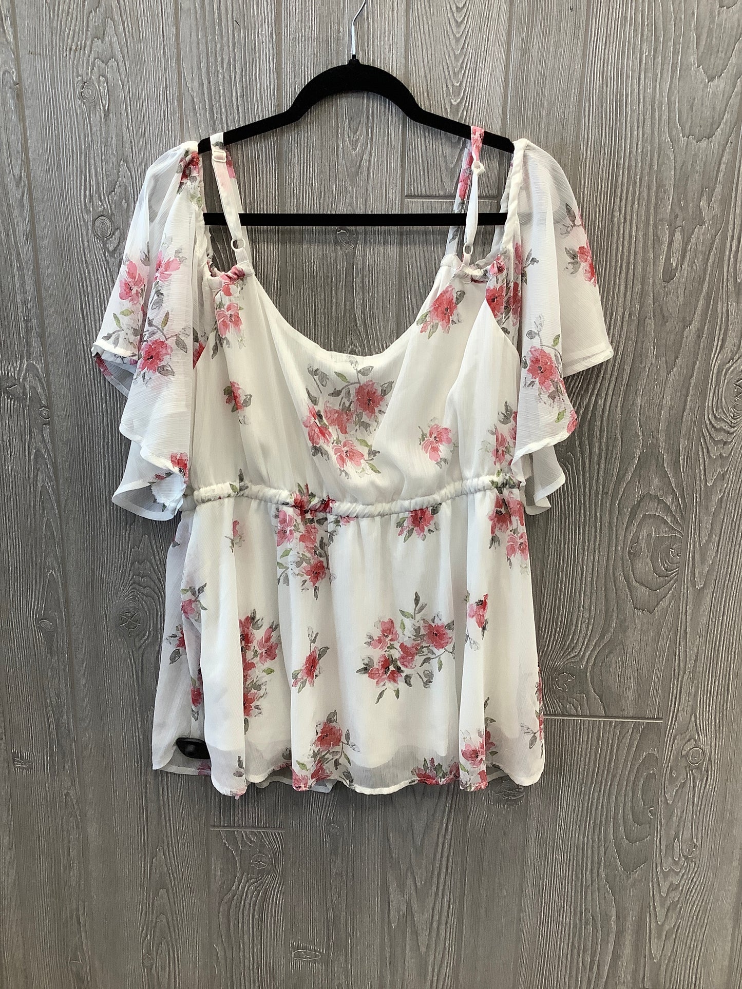 Top Short Sleeve By Torrid In Floral Print, Size: 3x