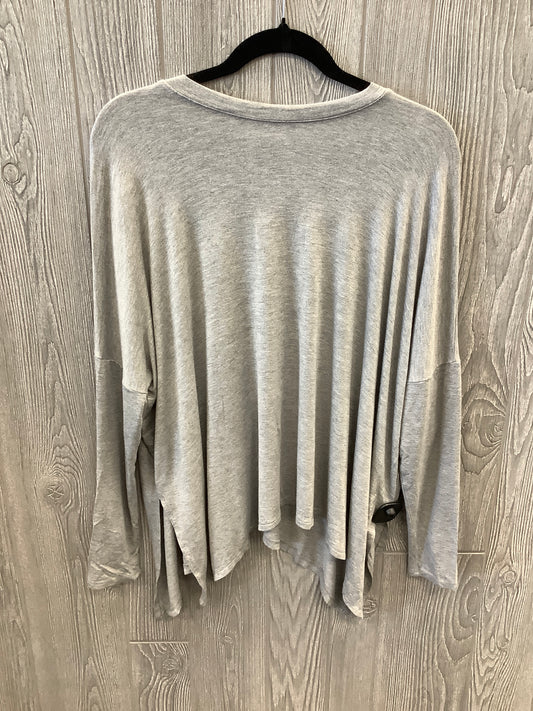 Top Long Sleeve By Cherish In Grey, Size: S