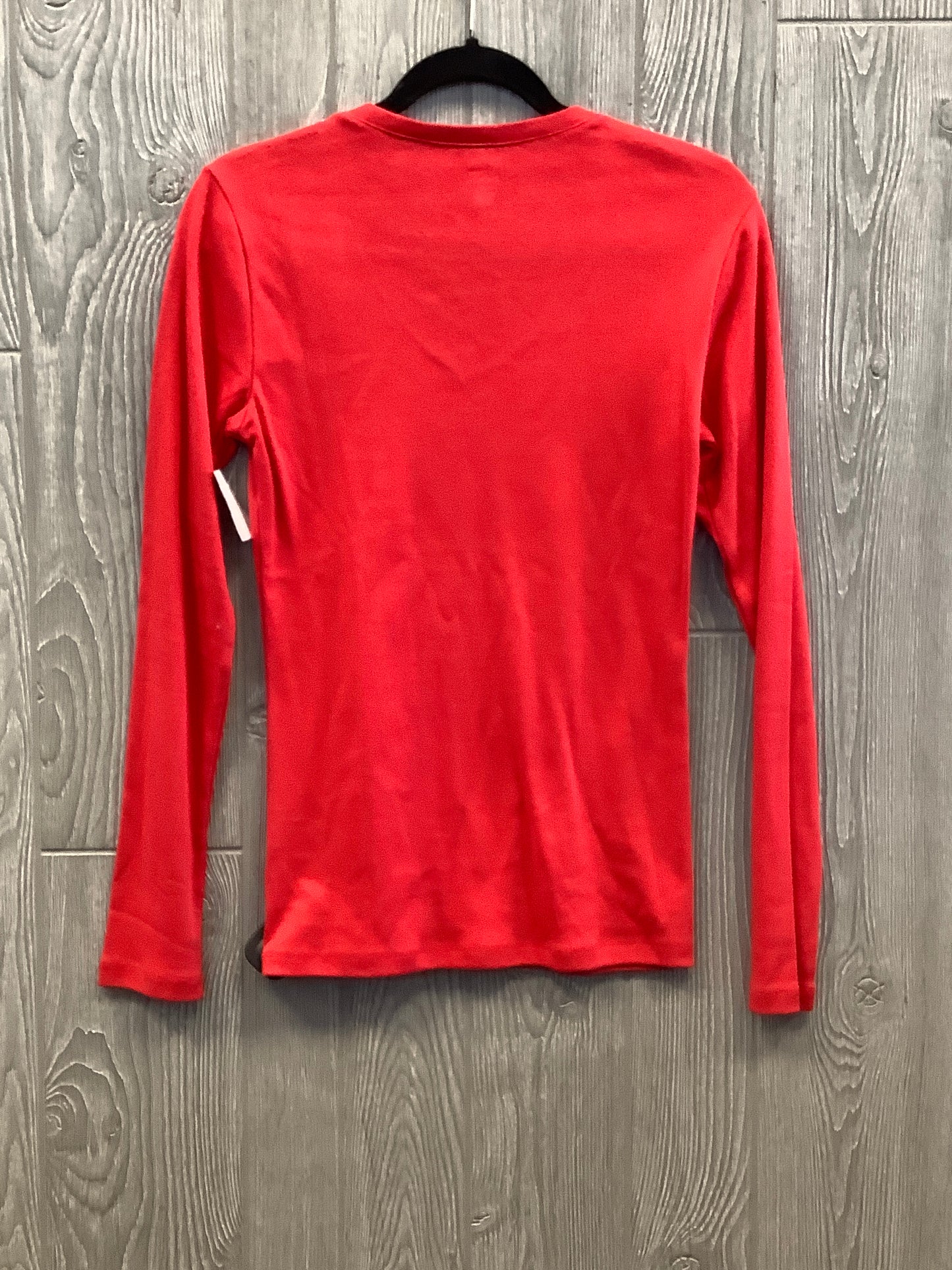 Top Long Sleeve By Tommy Hilfiger In Red, Size: M