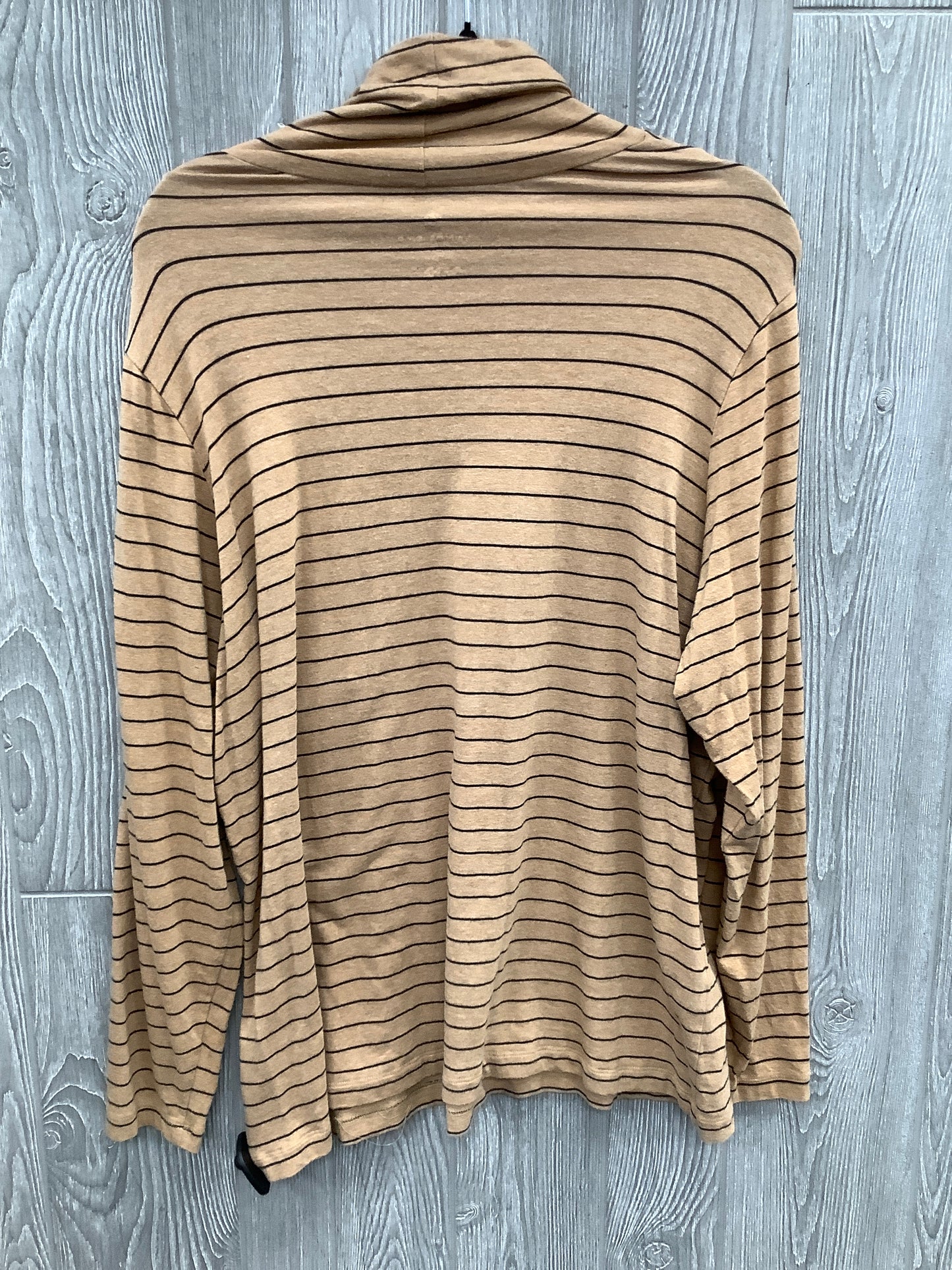 Top Long Sleeve By Lands End In Brown, Size: 2x