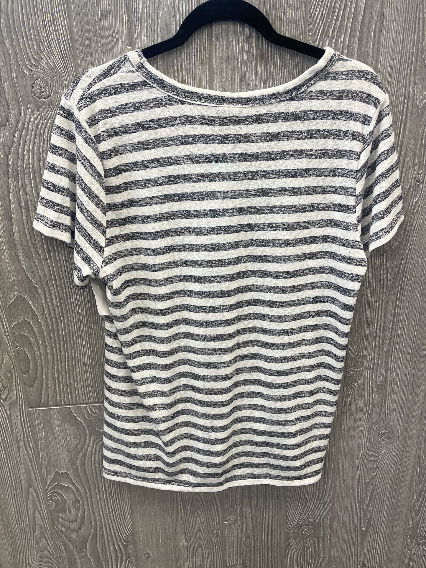 Top Short Sleeve By Bobeau In Striped Pattern, Size: Xl