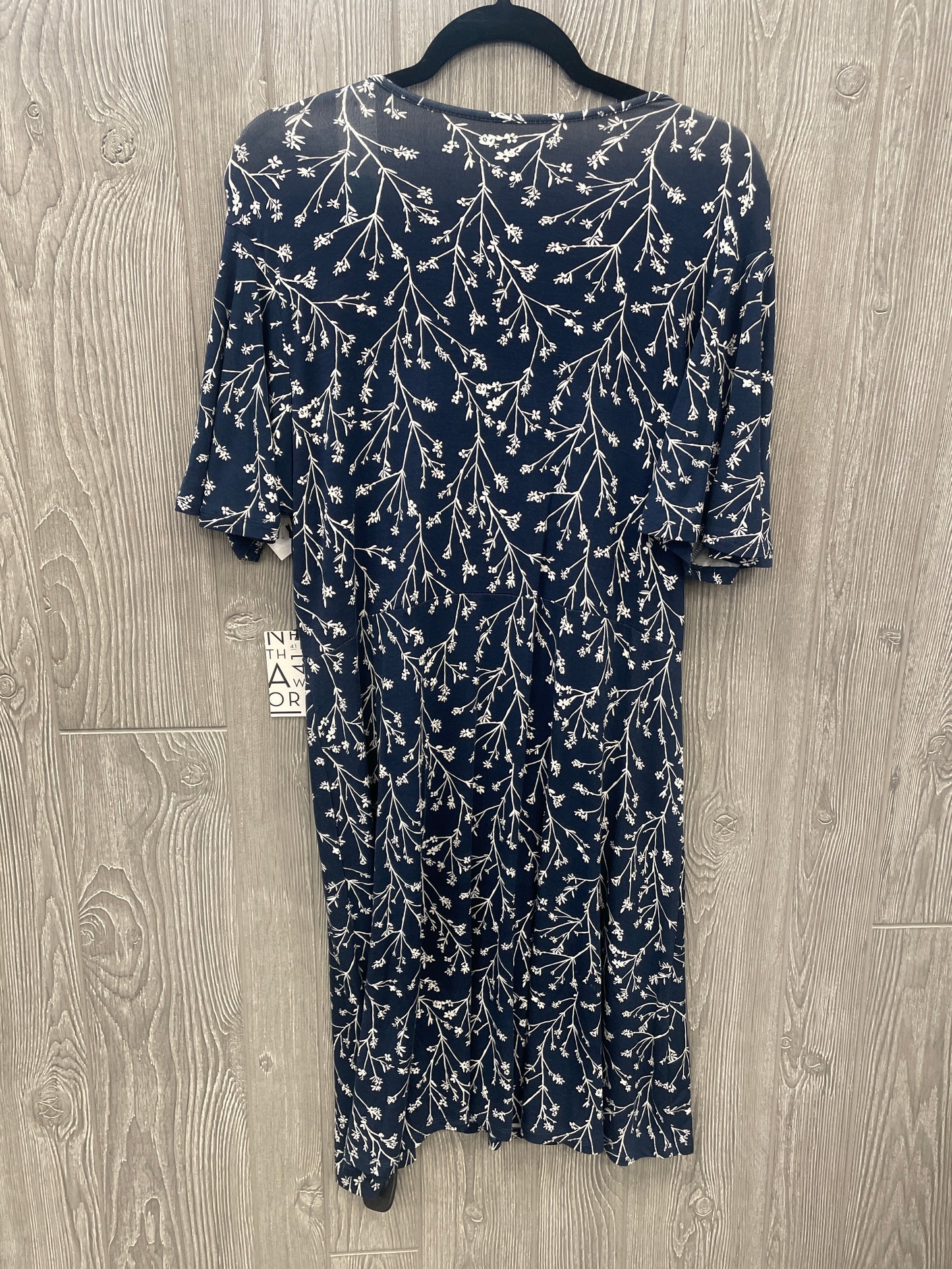 Dress Casual Midi By Hawthorn In Blue, Size: Xxl