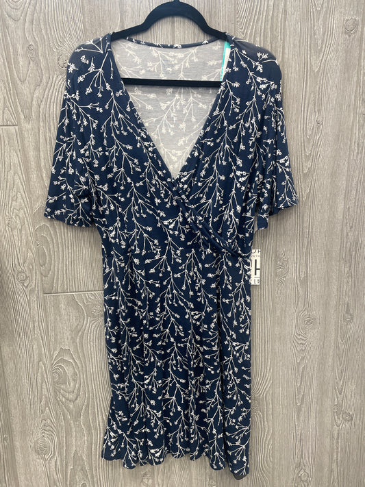 Dress Casual Midi By Hawthorn In Blue, Size: Xxl