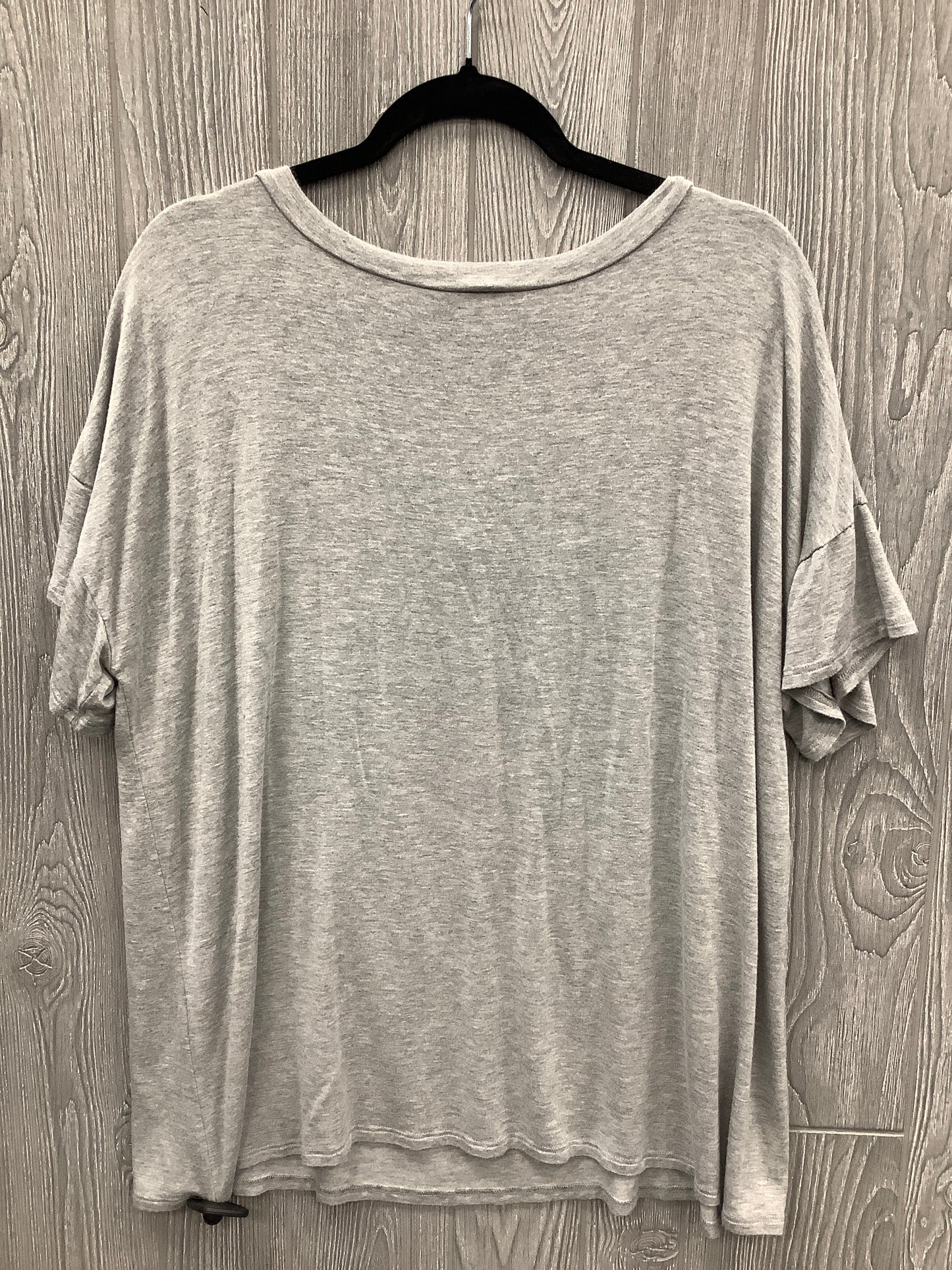 Top Short Sleeve By Sew In Love In Grey, Size: 2x