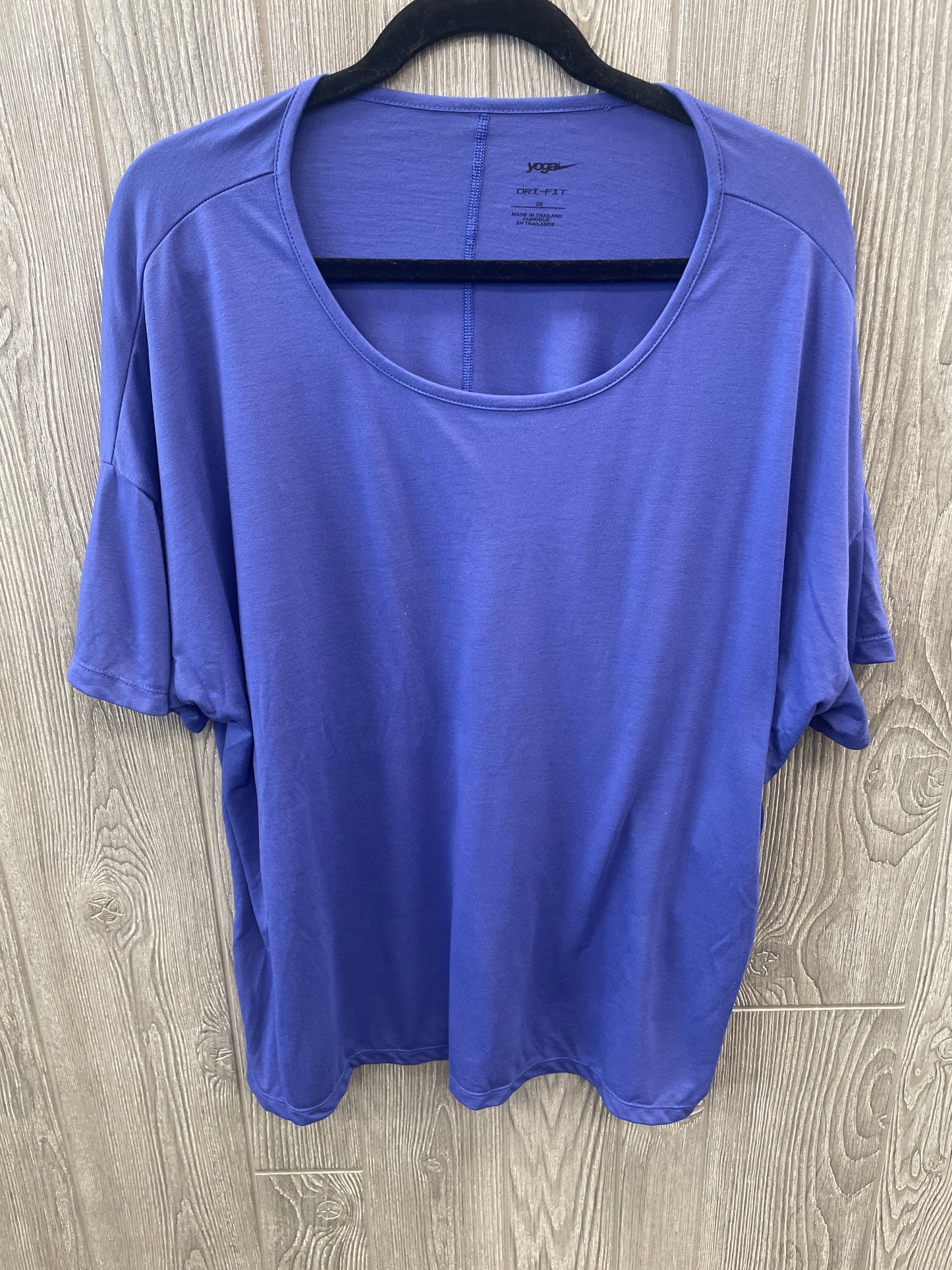 Top Short Sleeve By Nike In Purple, Size: 2x