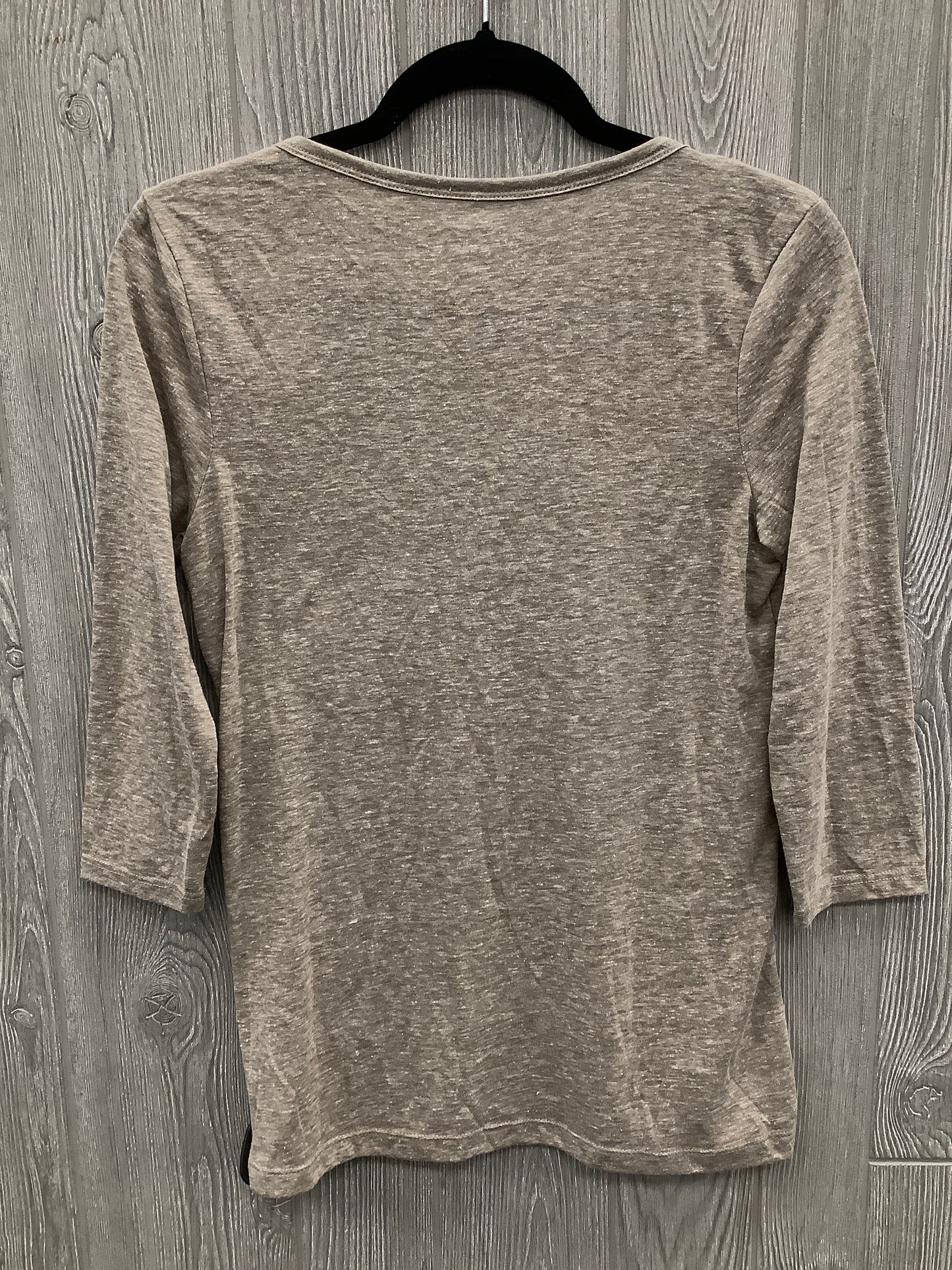 Top 3/4 Sleeve By Old Navy In Taupe, Size: M