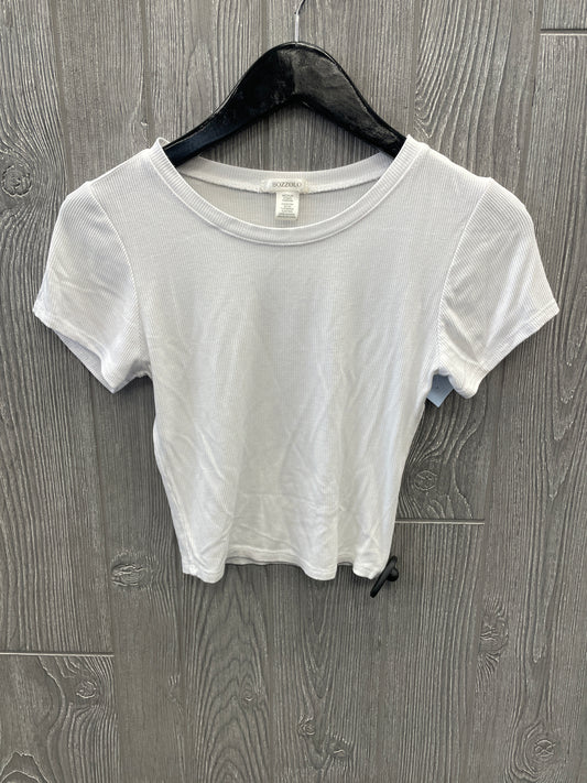 Top Short Sleeve By Bozzolo In White, Size: M