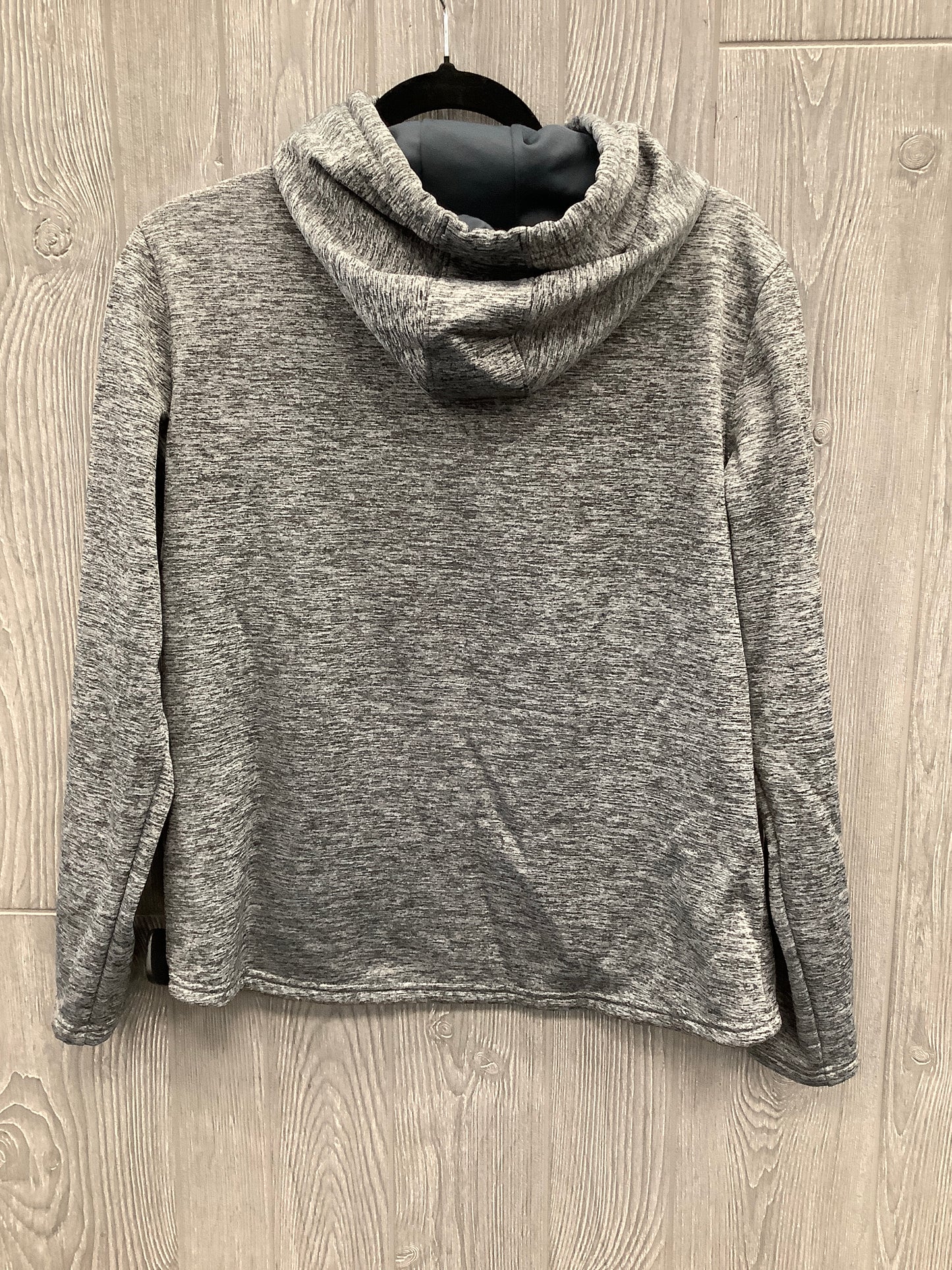 Athletic Sweatshirt Hoodie By Under Armour In Grey, Size: M