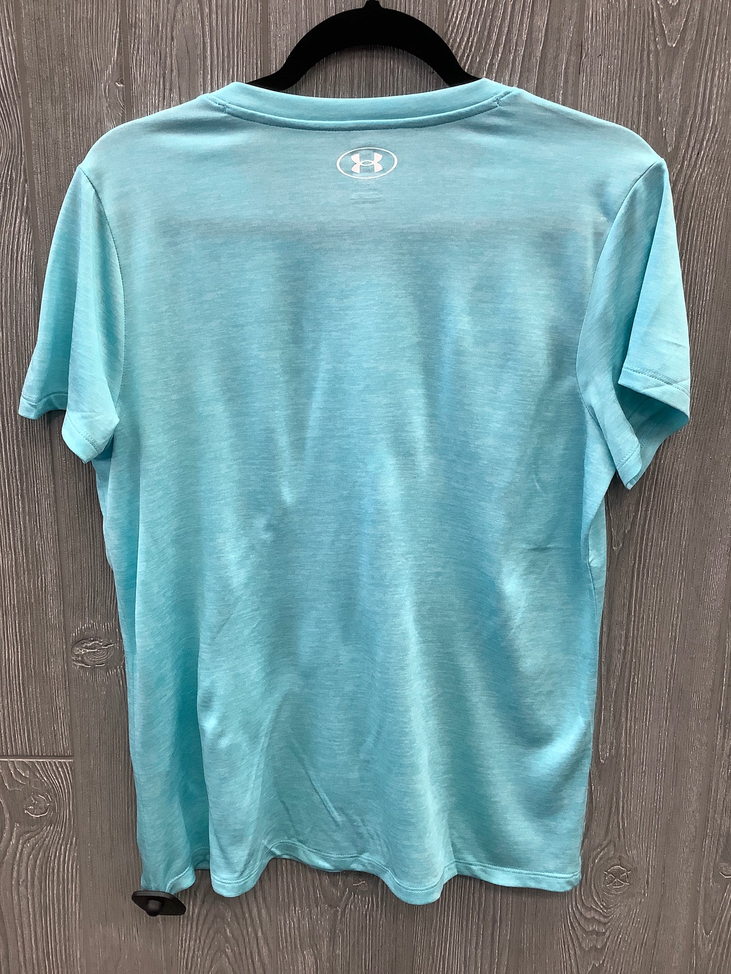 Athletic Top Short Sleeve By Under Armour In Blue, Size: M