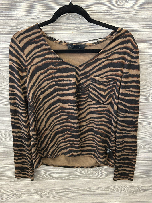 Top Long Sleeve By Sanctuary In Brown, Size: S