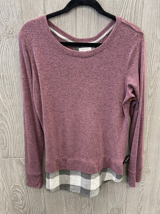 Top Long Sleeve By Maurices In Purple, Size: S