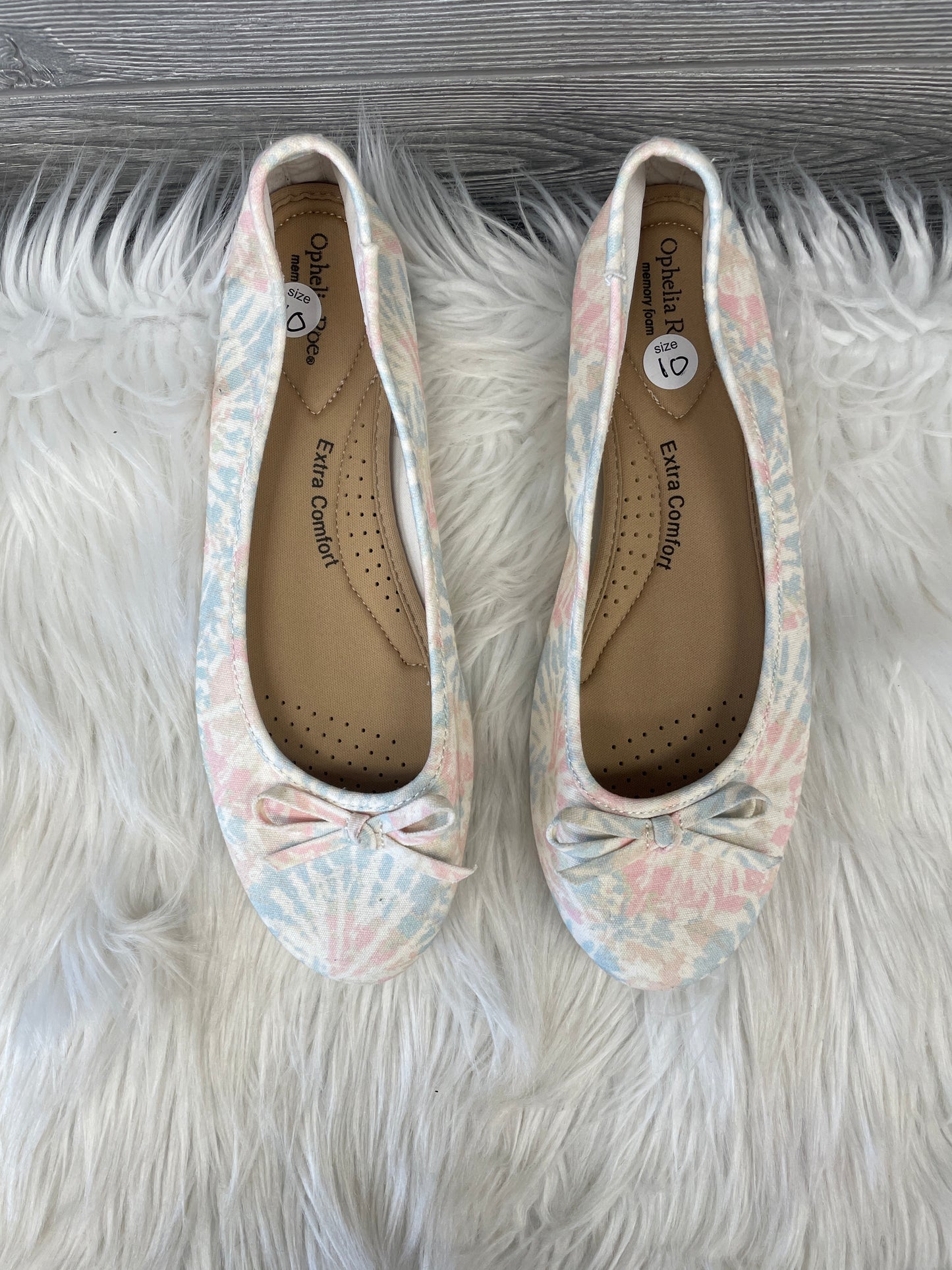 Shoes Flats By Ophelia Roe In Tie Dye Print, Size: 10