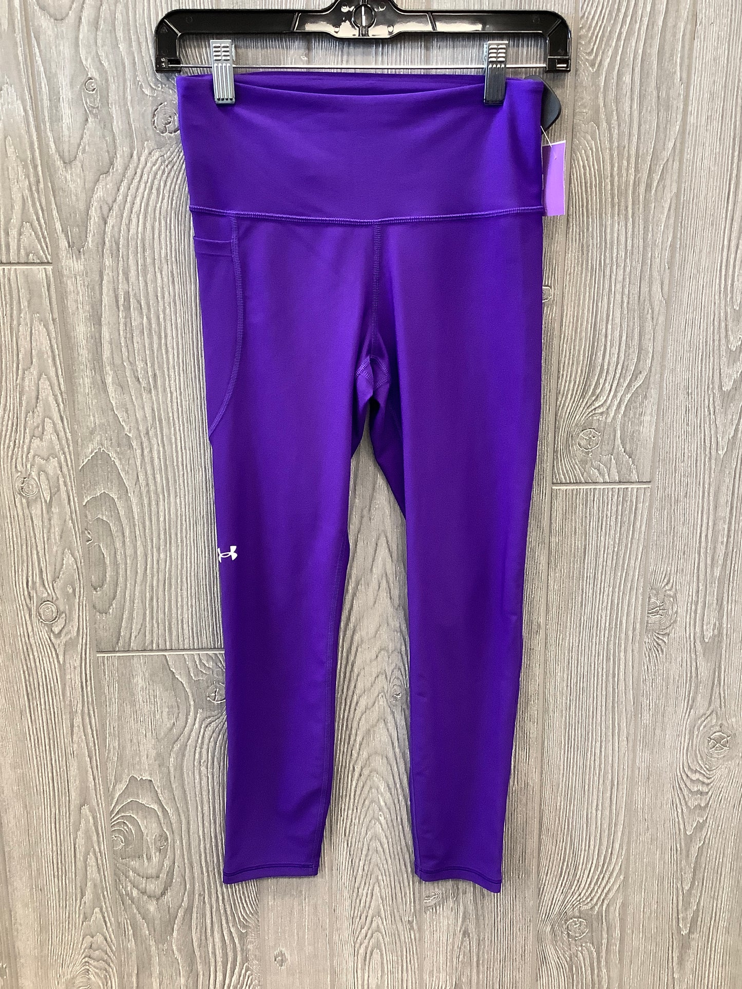 Athletic Leggings By Under Armour In Purple, Size: S