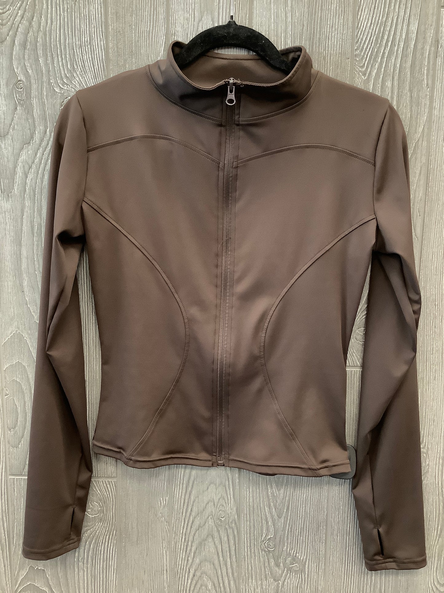 Athletic Jacket By Clothes Mentor In Brown, Size: Xl