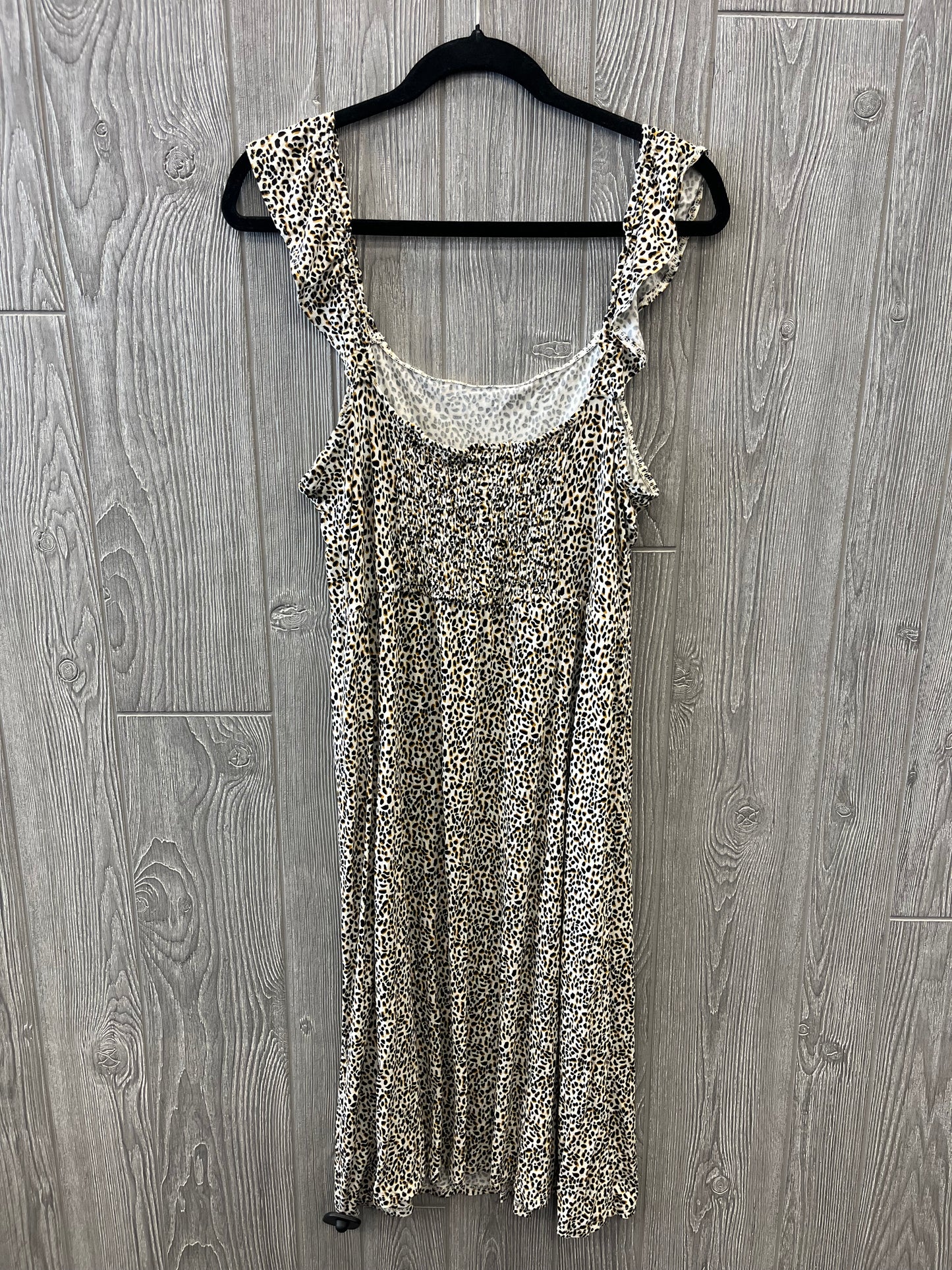 Beige Dress Casual Midi Maurices, Size Xl