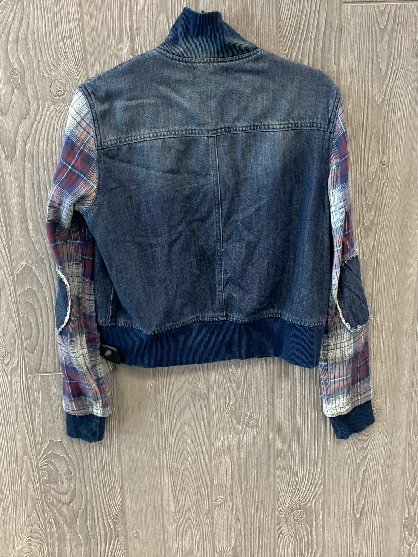 Plaid Pattern Jacket Denim Cloth & Stone, Size S