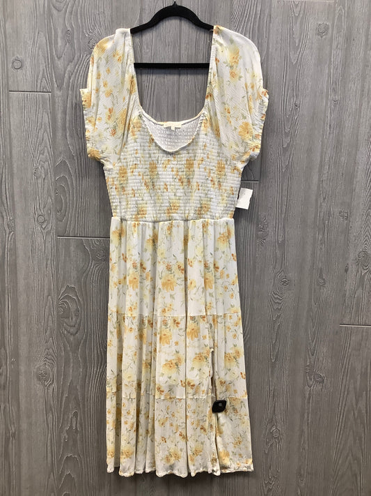 Dress Casual Maxi By Ultra Flirt In Yellow, Size: 1x