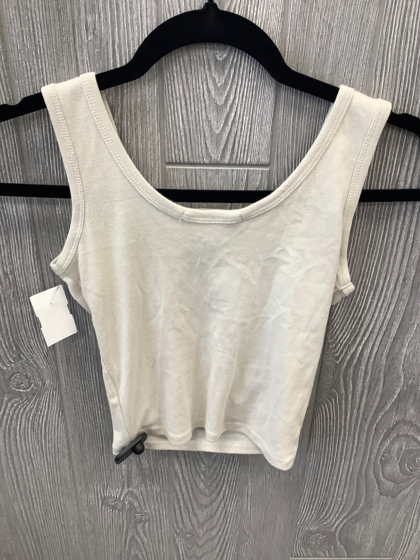 Beige Top Sleeveless Clothes Mentor, Size S