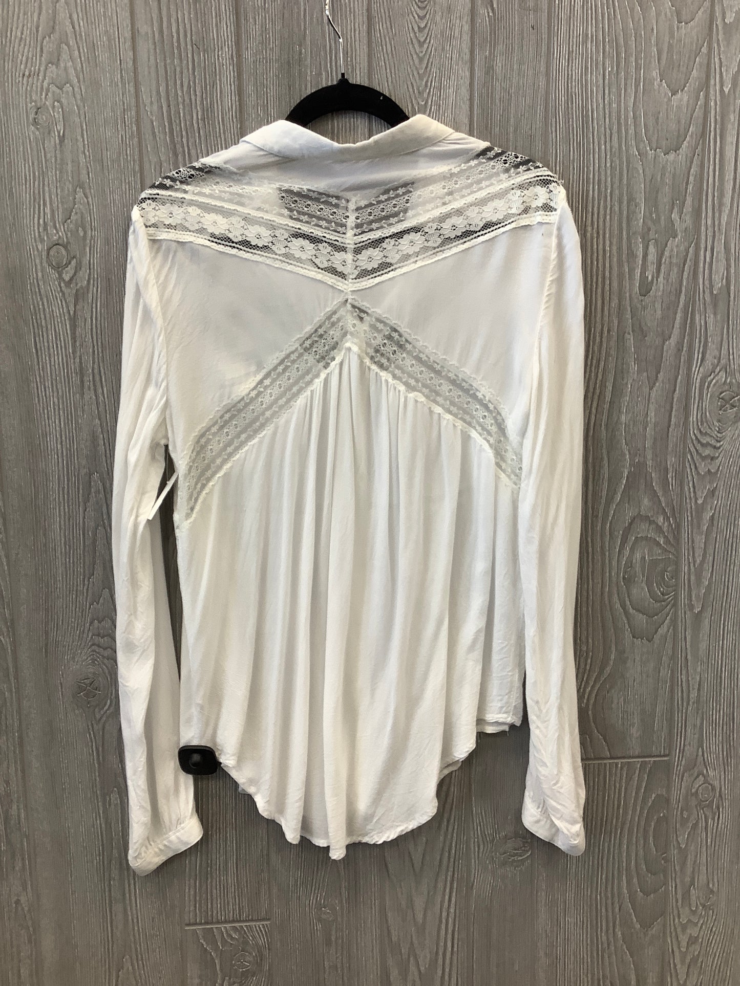 Top Long Sleeve By Free People In White, Size: M