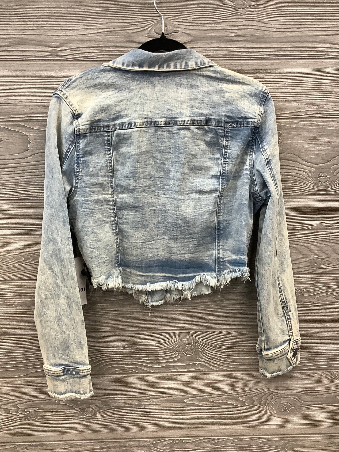 Jacket Denim By Clothes Mentor In Blue Denim, Size: L