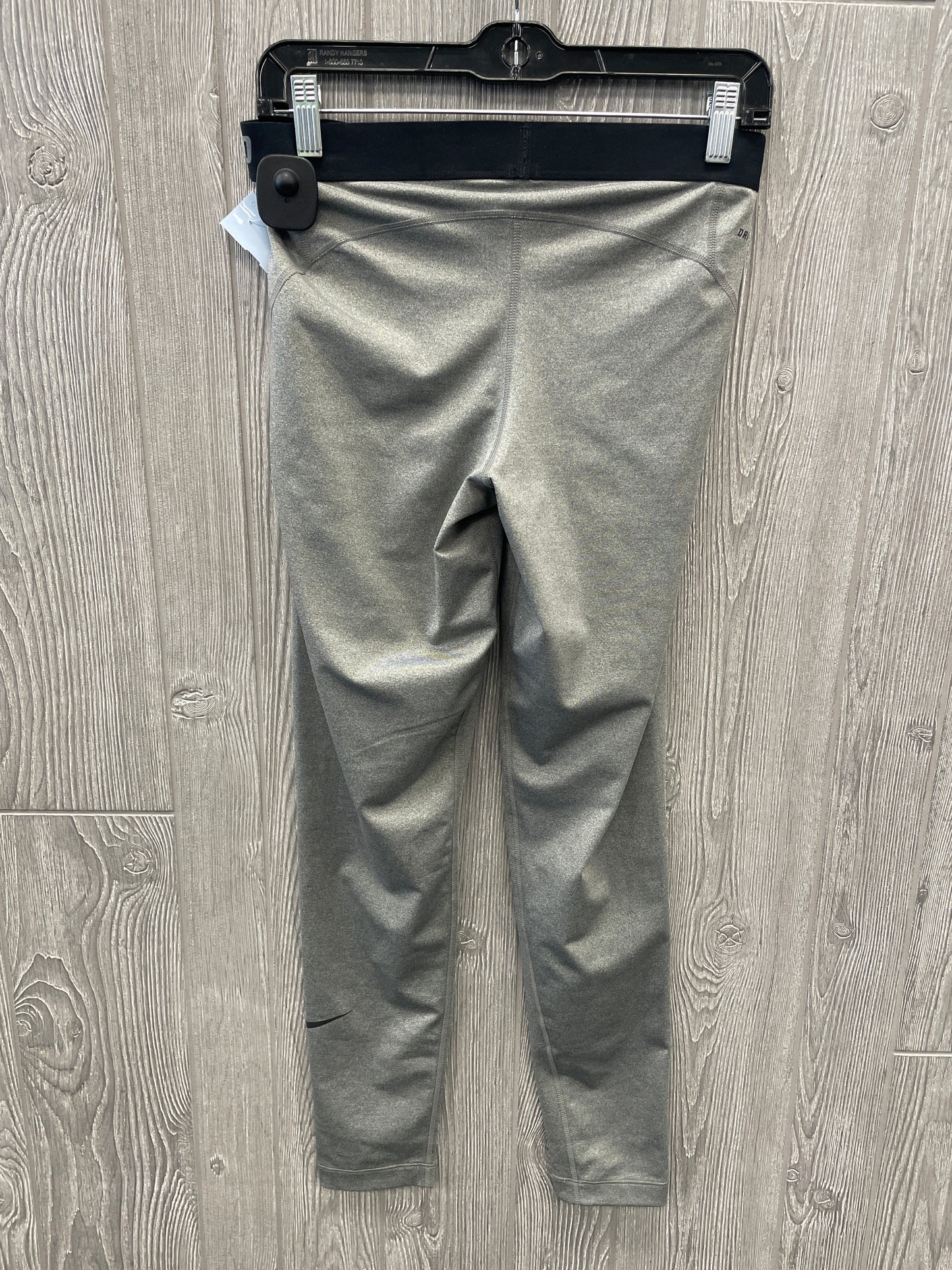 Athletic Leggings By Nike In Grey, Size: L