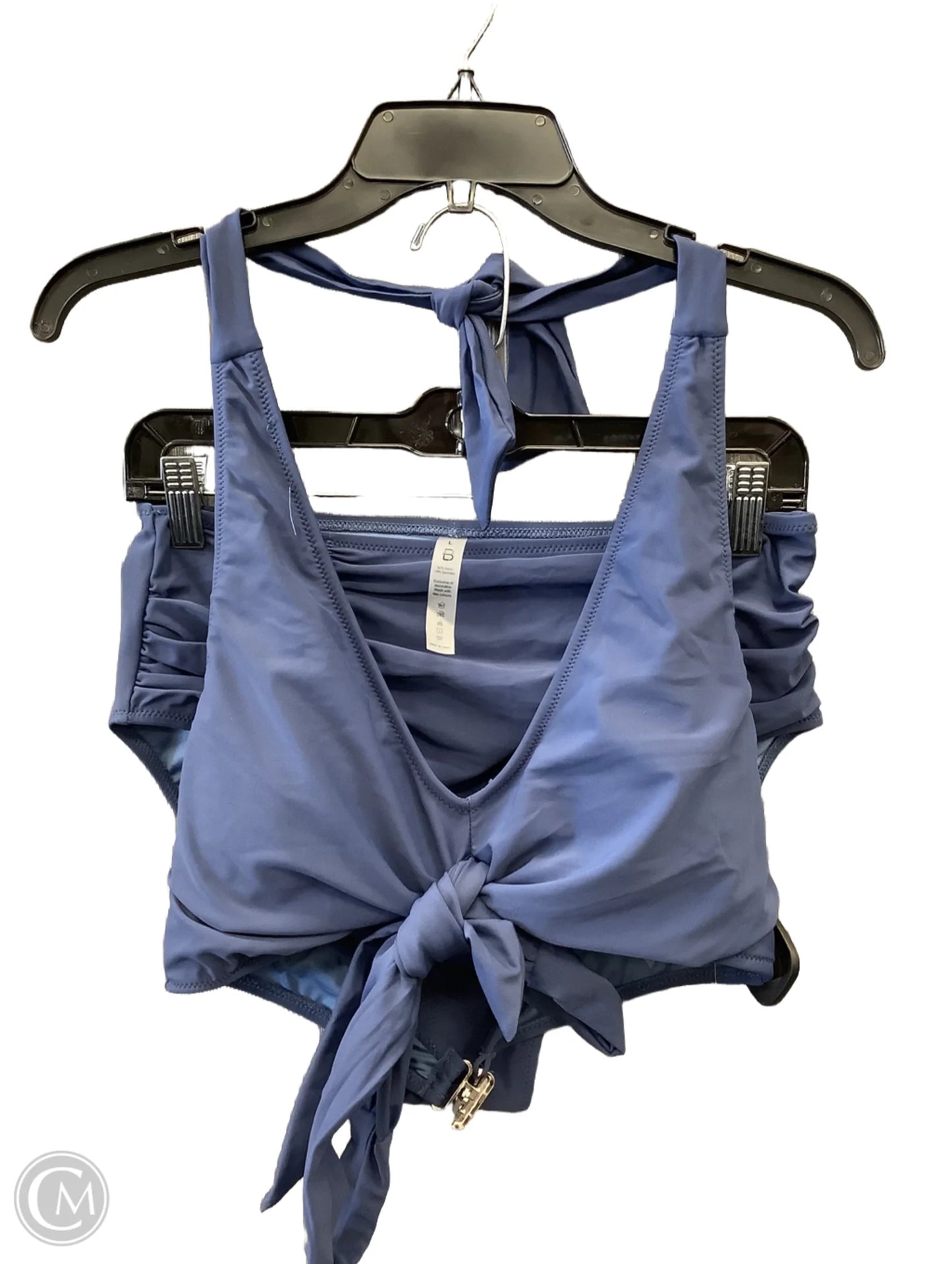 Swimsuit 2pc By Clothes Mentor In Blue, Size: L