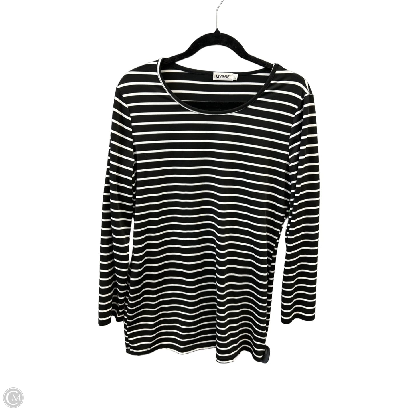 Top Long Sleeve By Clothes Mentor In Striped Pattern, Size: Xl