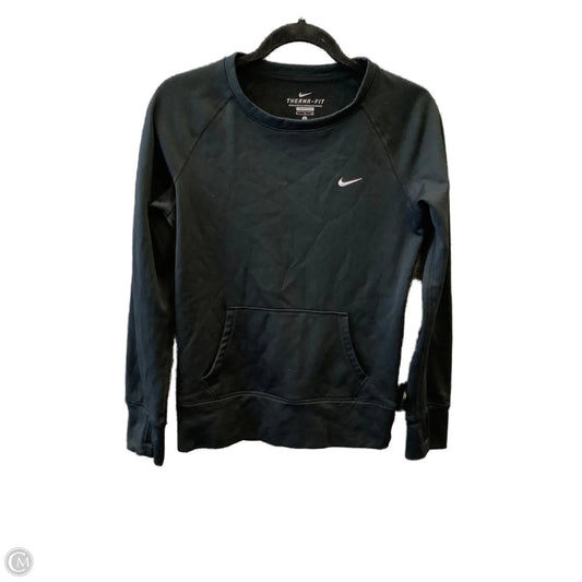 Athletic Sweatshirt Crewneck By Nike Apparel In Black, Size: S