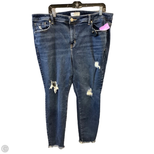 Jeans Skinny By Lane Bryant In Blue Denim, Size: 20