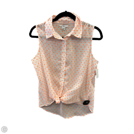 Top Sleeveless By Bar Iii In Polkadot Pattern, Size: M
