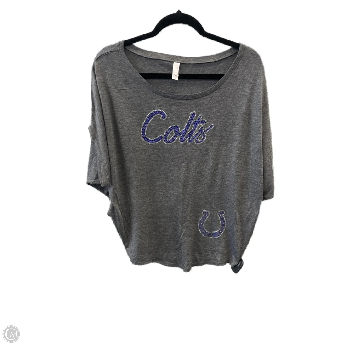 Top Short Sleeve By Clothes Mentor In Grey, Size: M