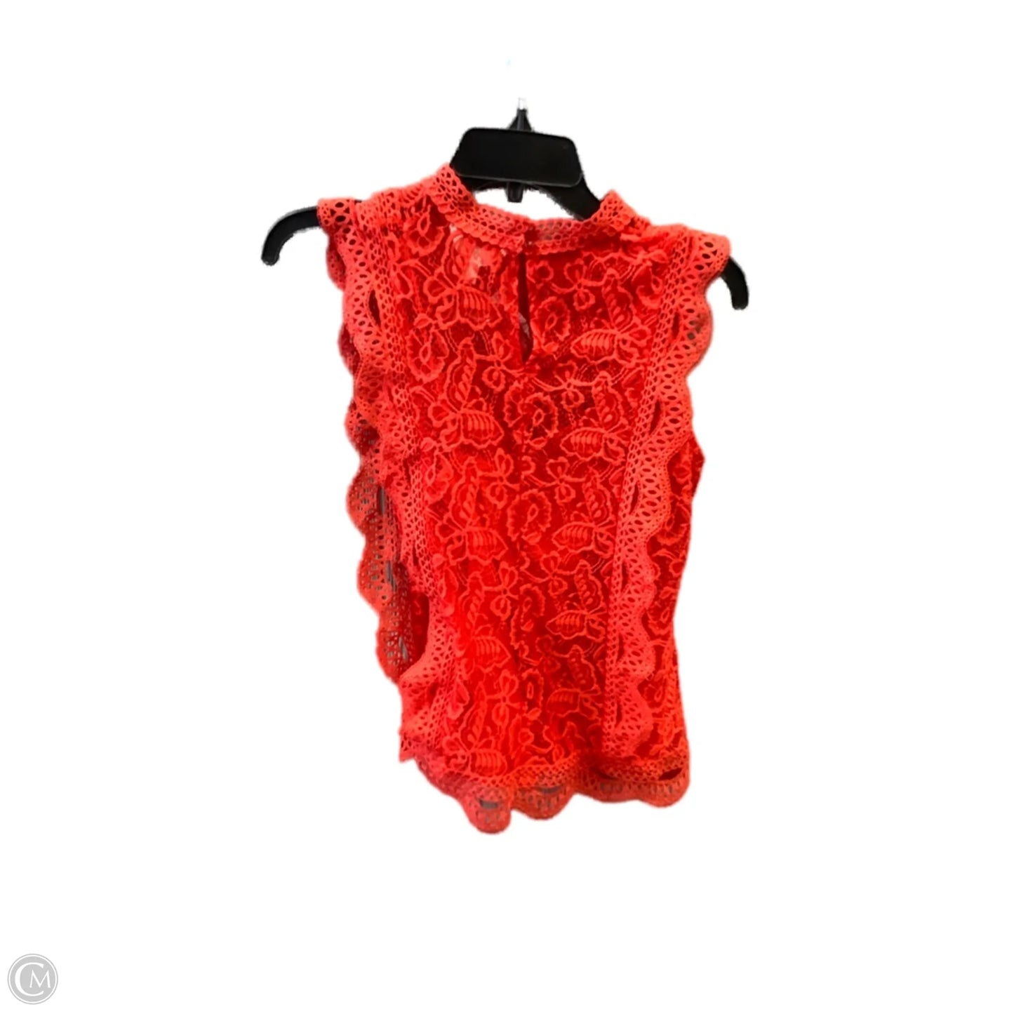 Top Sleeveless By Adiva In Red, Size: S