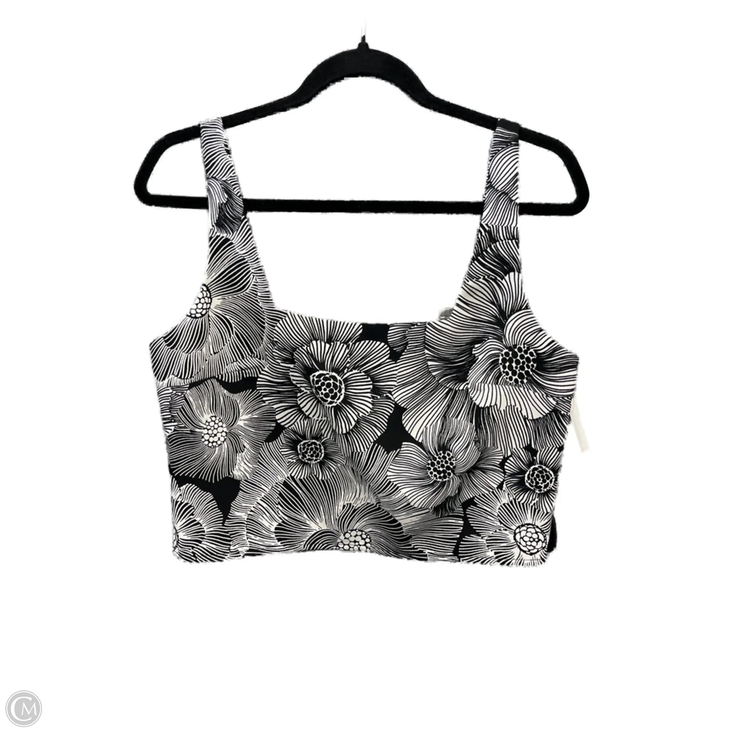 Top Sleeveless By Express In Black & White, Size: M