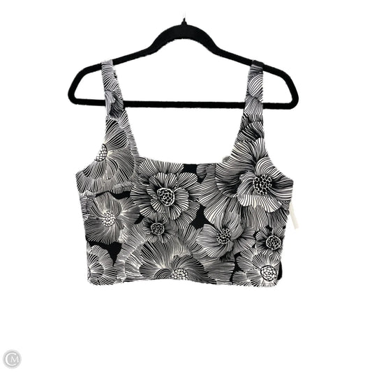 Top Sleeveless By Express In Black & White, Size: M