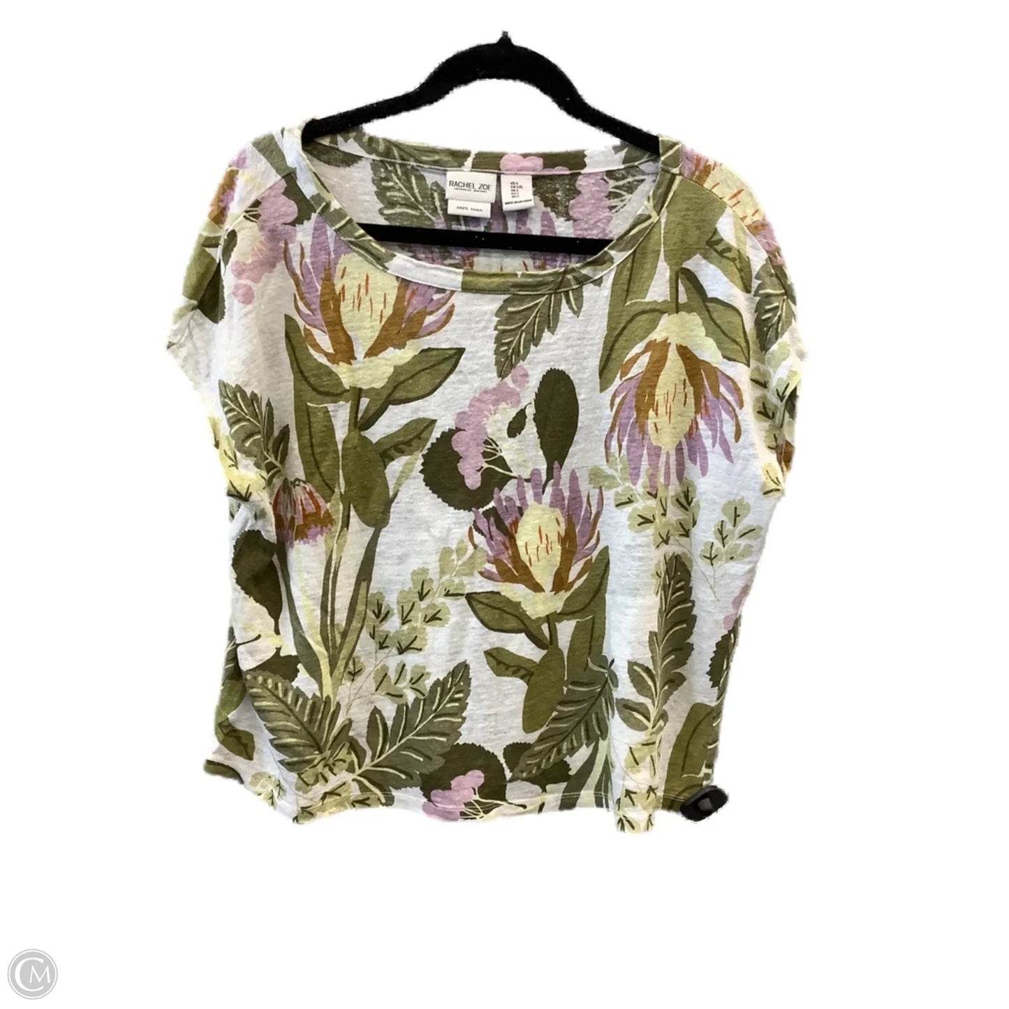Top Short Sleeve By Rachel Zoe In Multi-colored, Size: L