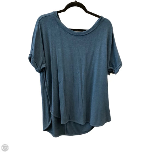 Top Short Sleeve By Matty M In Blue, Size: Xxl