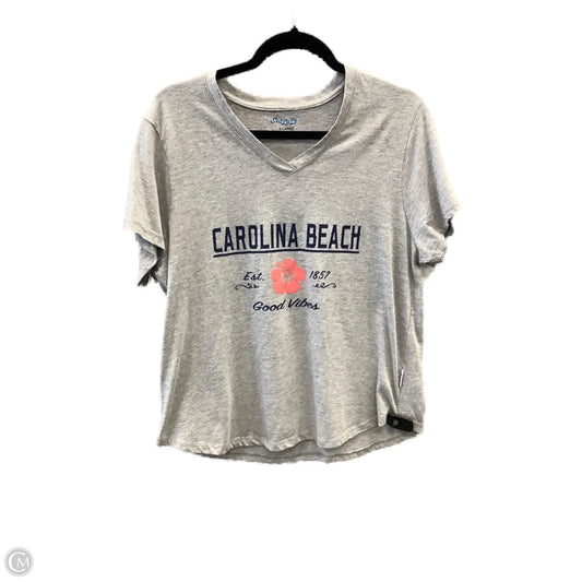 Top Short Sleeve By Clothes Mentor In Grey, Size: Xl