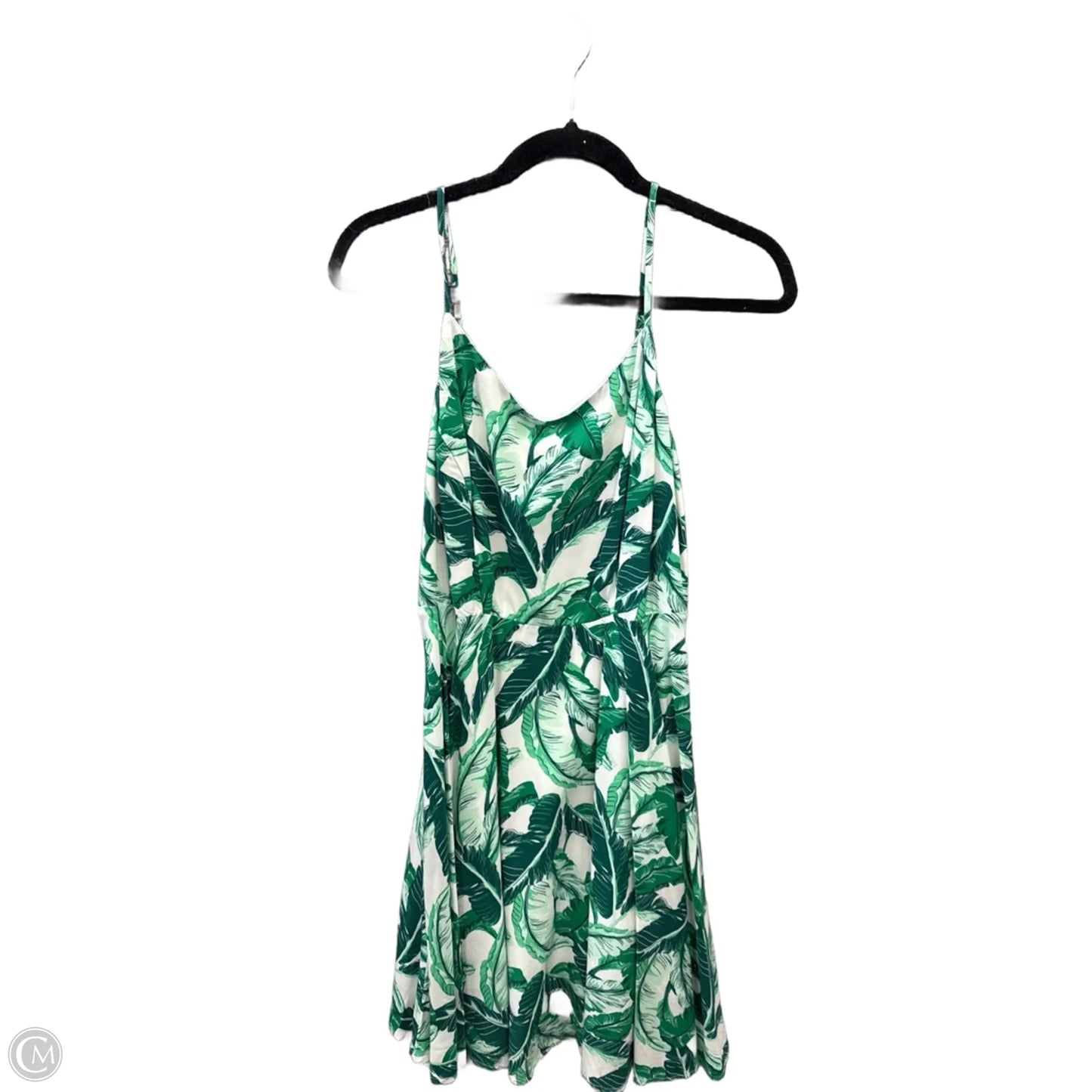 Dress Casual Short By Old Navy In Green & White, Size: M