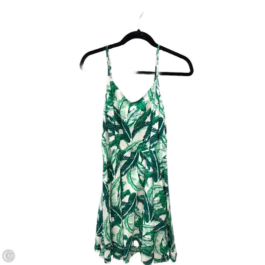 Dress Casual Short By Old Navy In Green & White, Size: M