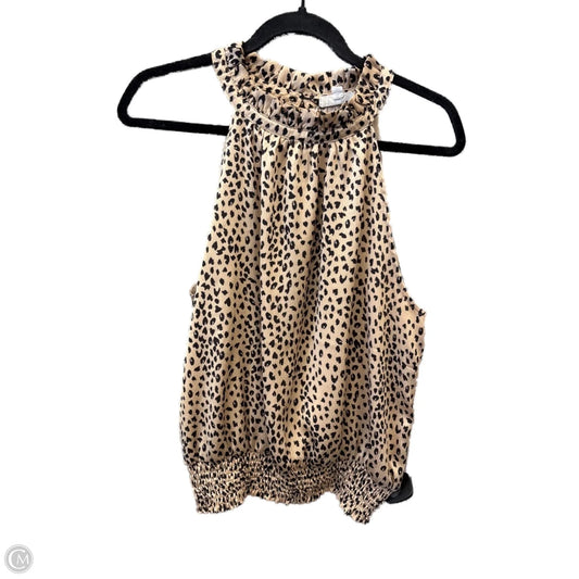 Top Sleeveless By Thml In Animal Print, Size: L