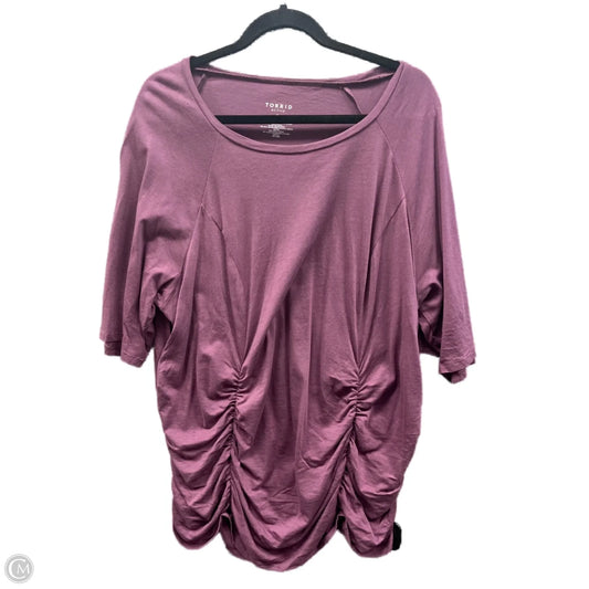 Top Short Sleeve By Torrid In Purple, Size: 3x