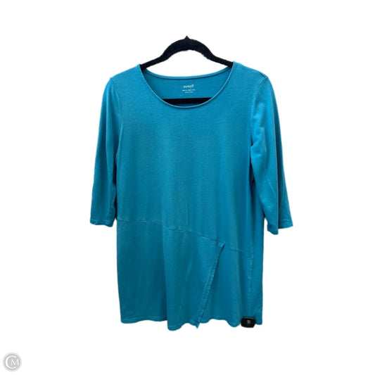 Top 3/4 Sleeve By J. Jill In Blue, Size: S