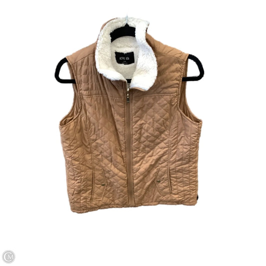 Vest Puffer & Quilted By Active Usa In Brown, Size: L