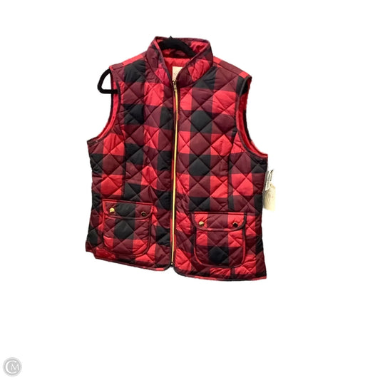 Vest Puffer & Quilted By St Johns Bay In Plaid Pattern, Size: Xl