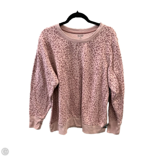 Sweatshirt Crewneck By Tek Gear In Animal Print, Size: 1x