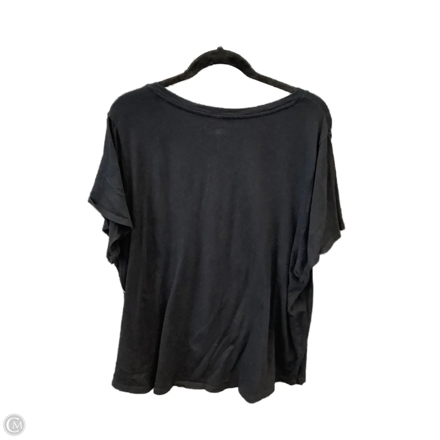 Top Short Sleeve Basic By Old Navy In Black, Size: 2x