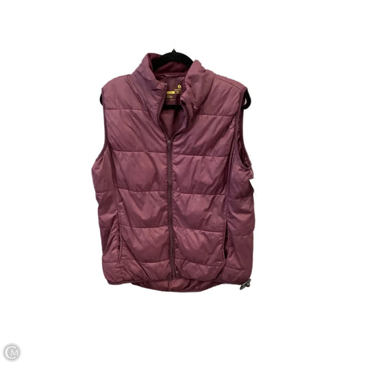 Vest Puffer & Quilted By Xersion In Maroon, Size: Xl
