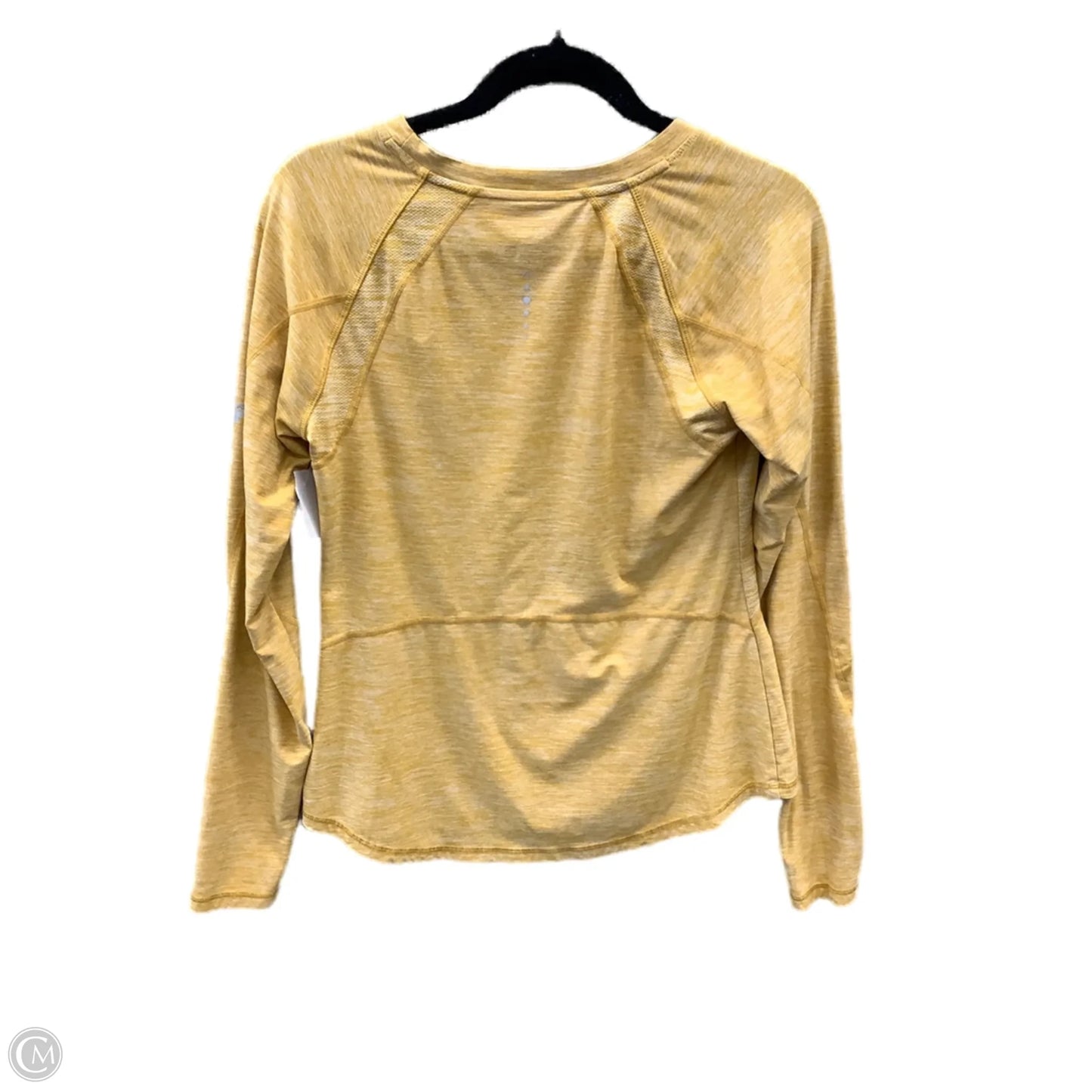 Athletic Top Long Sleeve Crewneck By Fila In Yellow, Size: M