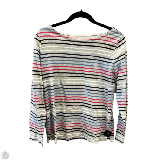 Top Long Sleeve By Talbots In Grey, Size: Lp